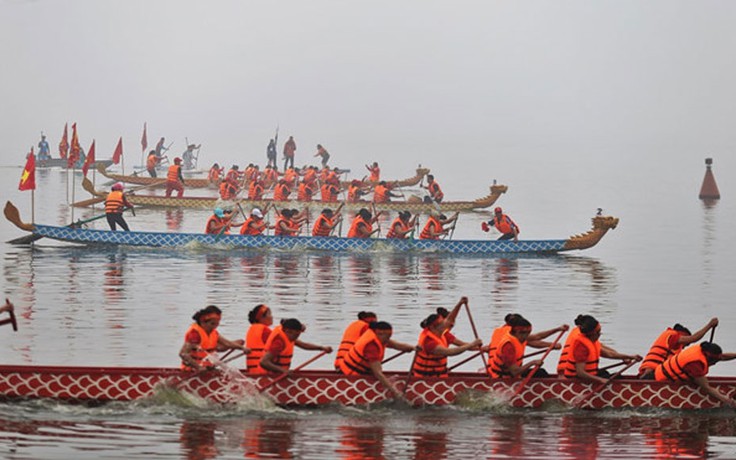 Hà Nội đua thuyền rồng tết 2019