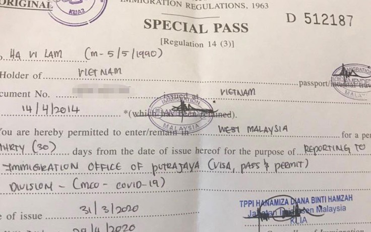 Công dân Việt 'mắc kẹt' 2 tuần tại sân bay đã được nhập cảnh Malaysia