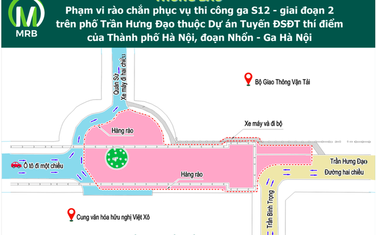 Nhổn - ga Hà Nội rục rịch thi công lại ga ngầm S12 sau 1 năm đình trệ