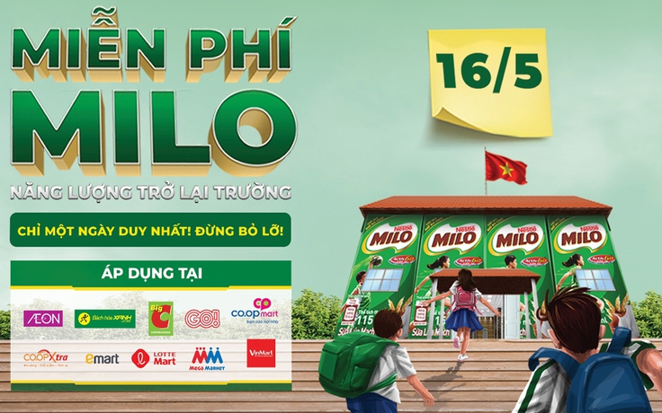 2 triệu hộp MILO miễn phí, tiếp năng lượng cho học sinh trở lại trường