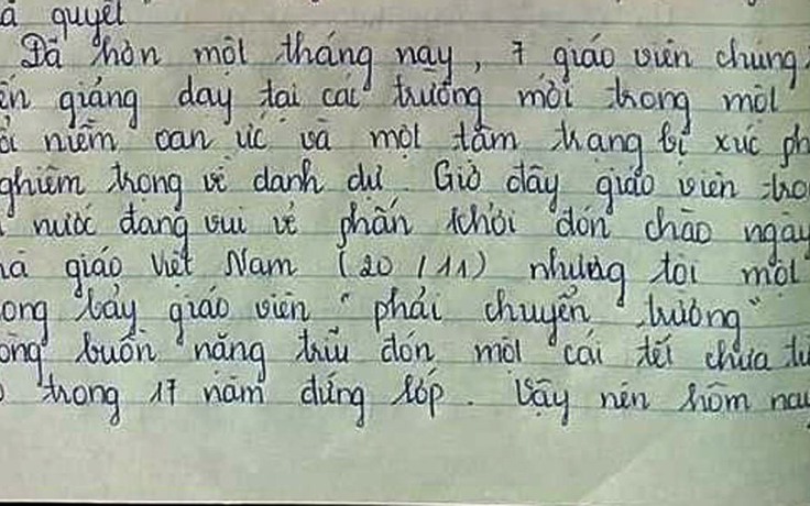 Bức tâm thư của một giáo viên 'cầu cứu' Bộ trưởng Phùng Xuân Nhạ