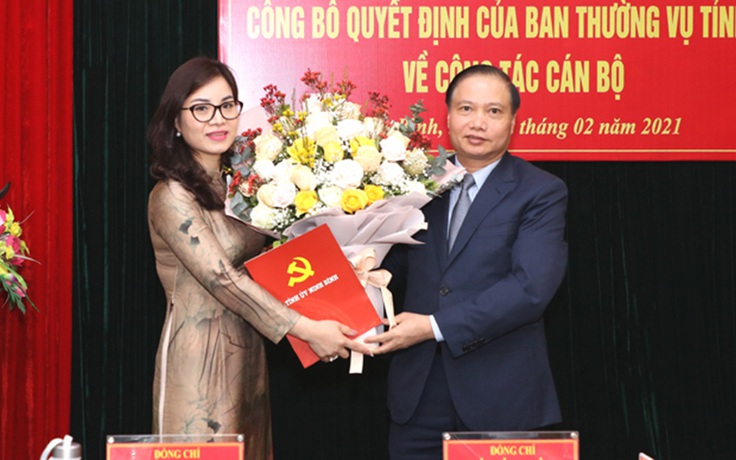 Bí thư Tỉnh đoàn Ninh Bình Đinh Thị Phượng làm Phó ban Tổ chức Tỉnh ủy