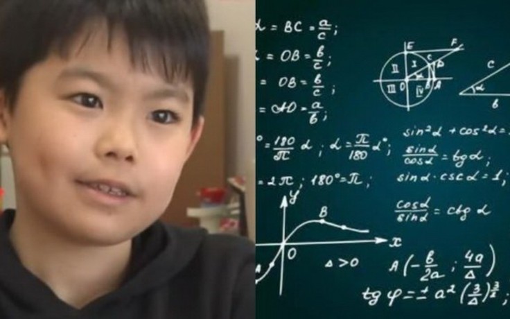Cậu bé 9 tuổi làm được toán dành cho sinh viên thi tốt nghiệp đại học