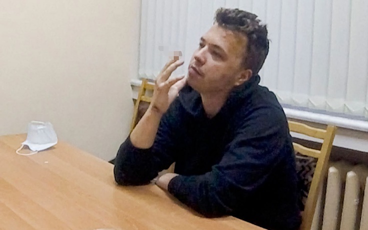 Nhà báo đối lập bị bắt giữ xuất hiện trên truyền thông Belarus