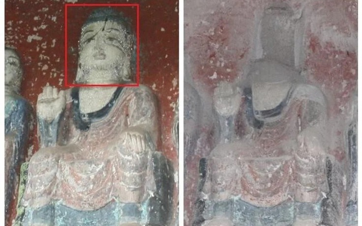 Nhiều tượng Phật cổ đời Đường bị bẻ đầu, lấy cắp ở Trung Quốc