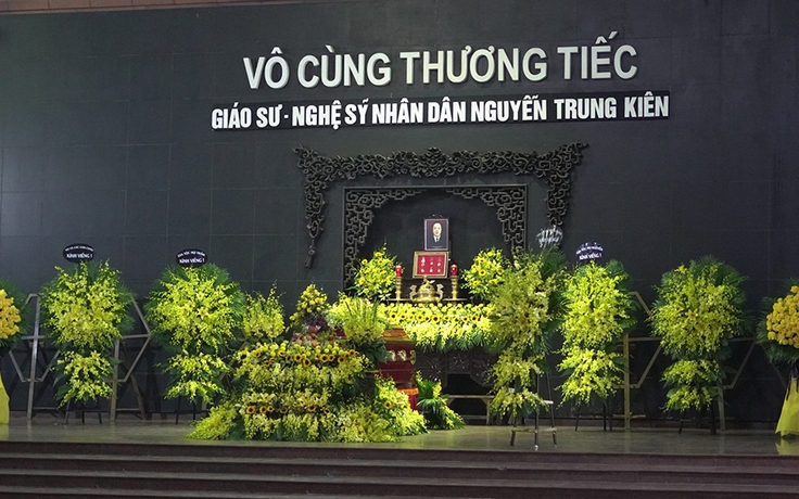 Tang lễ NSND Trung Kiên: ‘Vĩnh biệt ông, người cha, người thầy kính yêu’