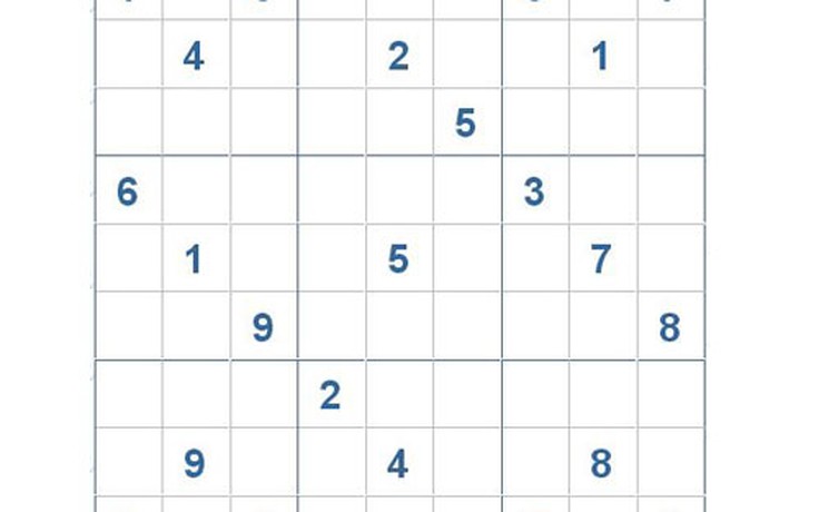 Mời các bạn thử sức với ô số Sudoku 2947 mức độ Khó