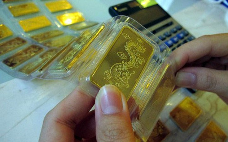 Giá vàng giảm về mức 35,25 triệu đồng/lượng