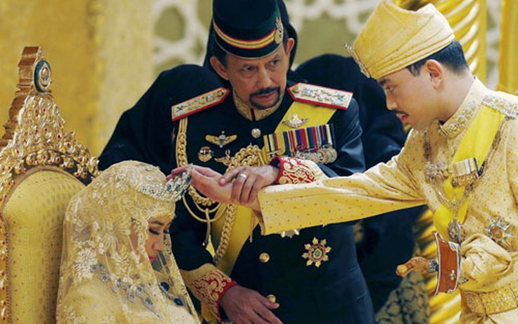 Đám cưới xa hoa của hoàng tử Brunei