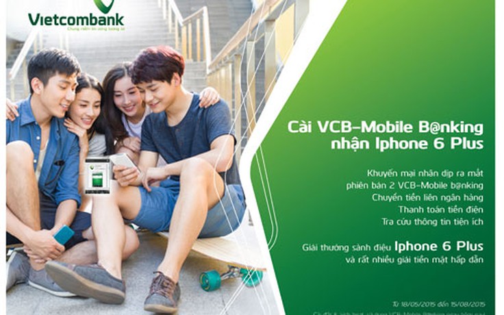 Cài VCB - Mobile b@nking của Vietcombank nhận Iphone 6 Plus