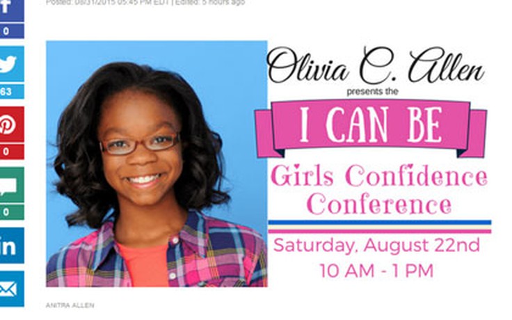 Cô bé 10 tuổi tổ chức hội thảo về sự tự tin