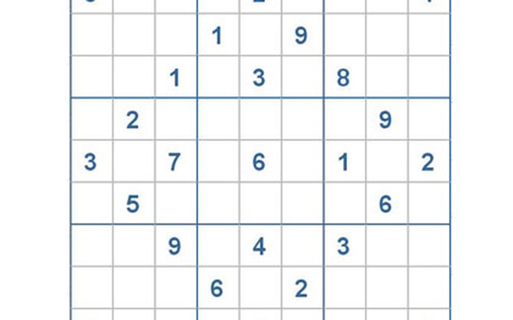 Mời các bạn thử sức với ô số Sudoku 3171 mức độ Khó