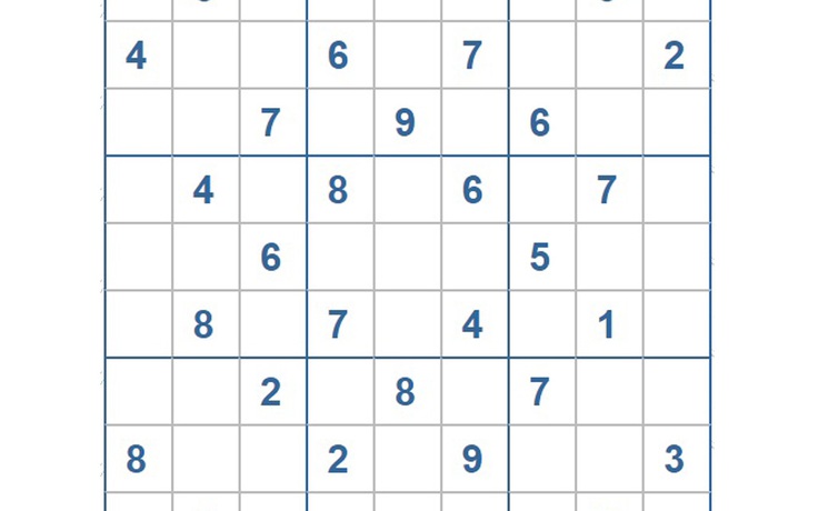 Mời các bạn thử sức với ô số Sudoku 3204 mức độ Khó