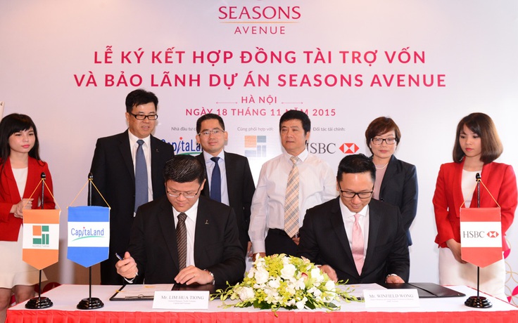 CapitaLand và HSBC ký hợp đồng tài trợ vốn và bảo lãnh ngân hàng cho dự án chung cư cao cấp Seasons Avenue