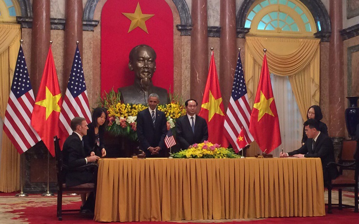 Ký hợp tác phát triển điện gió tại VN trong chuyến thăm của Tổng thống Obama