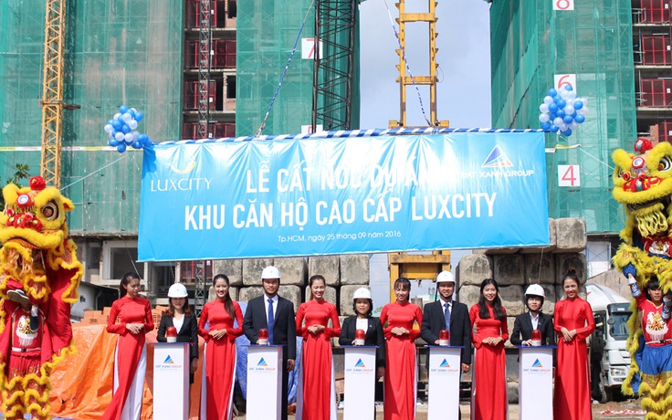 Đất Xanh cất nóc sớm khu căn hộ cao cấp Luxcity