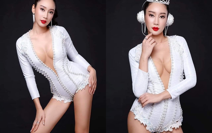Hoa hậu Thái Lan 'vá' mông chuẩn bị thi 'Hoa hậu Trái đất'