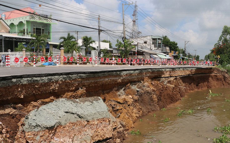 An Giang: Ban bố tình huống khẩn cấp nguy cơ sạt lở QL91