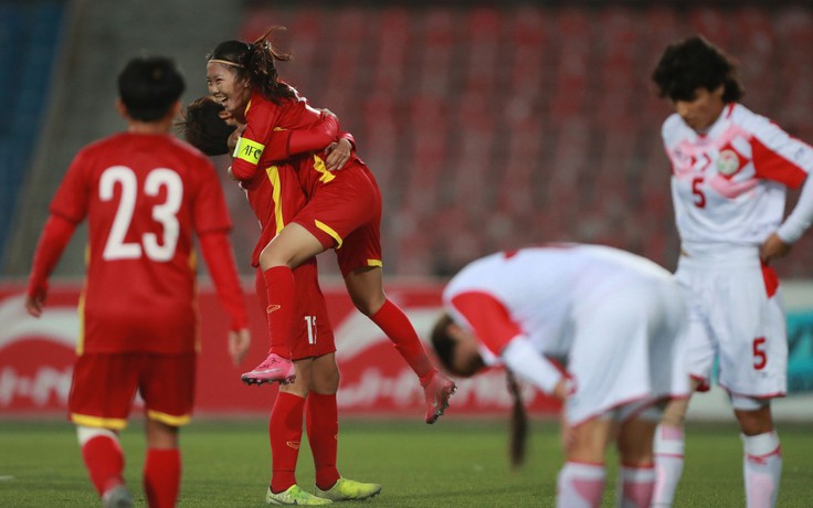 Kết quả vòng loại bóng đá nữ châu Á, Tajikistan 0-7 Việt Nam: Đạt mục tiêu vào VCK