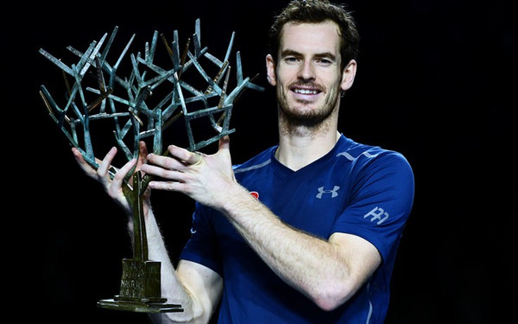 Murray ăn mừng ngôi số 1 thế giới bằng chức vô địch Paris Masters