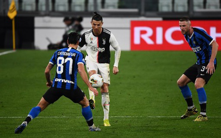 Kết quả bóng đá Juventus 2-0 Inter Milan: Ronaldo bỏ lỡ kỷ lục