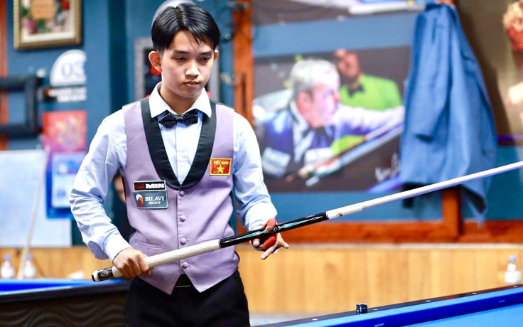 Billiards: Tay cơ trẻ Chiêm Hồng Thái đánh bại cựu vô địch thế giới