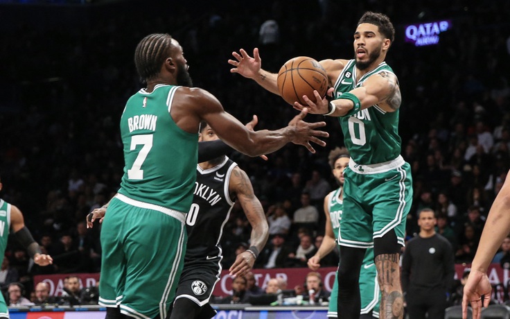 Chỉ số 'khủng' thể hiện sự thống trị của Jayson Tatum và Jaylen Brown tại NBA