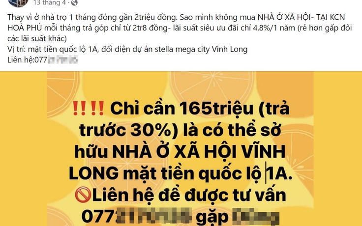 Vĩnh Long: UBND tỉnh xử lý những thông tin rao bán nhà ở xã hội