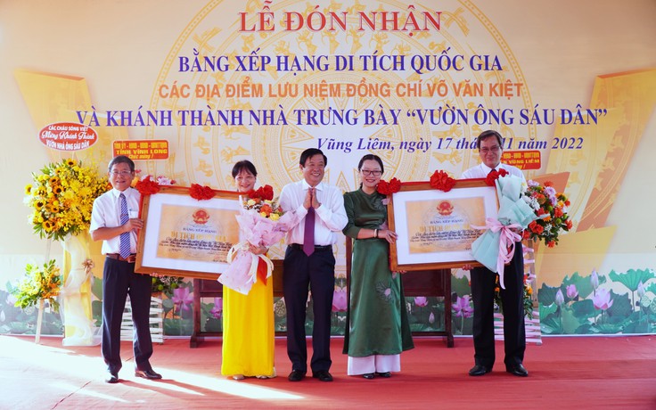 Công nhận di tích Quốc gia các địa điểm lưu niệm cố Thủ tướng Võ Văn Kiệt