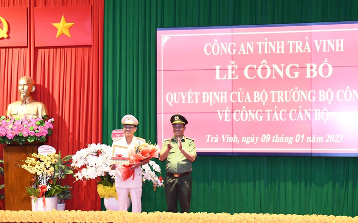 Trưởng công an Q.3, TP.HCM làm Phó giám đốc Công an tỉnh Trà Vinh
