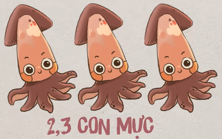 '2, 3 con mực' là gì mà gây xôn xao trên mạng xã hội?