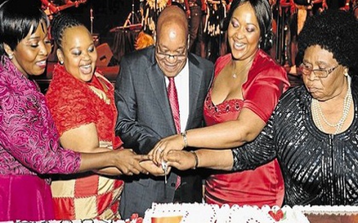 Cuộc chiến hậu cung của 4 bà vợ Tổng thống Nam Phi