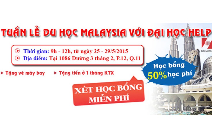 Săn học bổng 50% với đại học Help