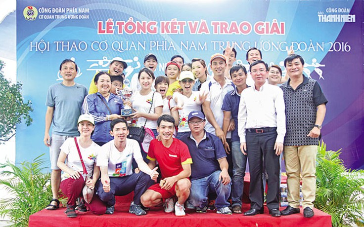 Hội thao Cơ quan phía Nam T.Ư Đoàn 2016: Báo Thanh Niên nhất toàn đoàn