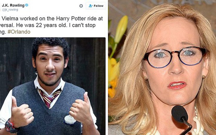 Rowling khóc hết nước mắt trước fan Harry Potter bị giết trong vụ xả súng Orlando