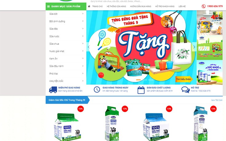 Vinamilk ra mắt website thương mại điện tử ‘giấc mơ sữa Việt’