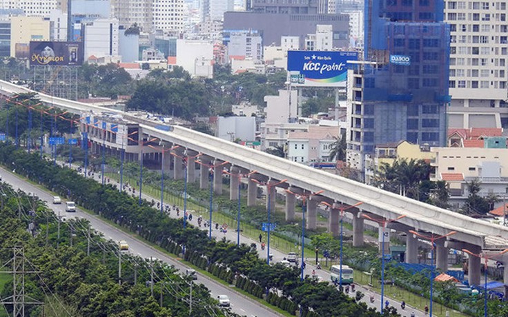 Thi công tầng cuối nhà ga ngầm metro TP.HCM