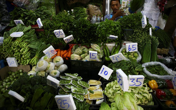 64% rau củ quả Thái chứa thuốc trừ sâu