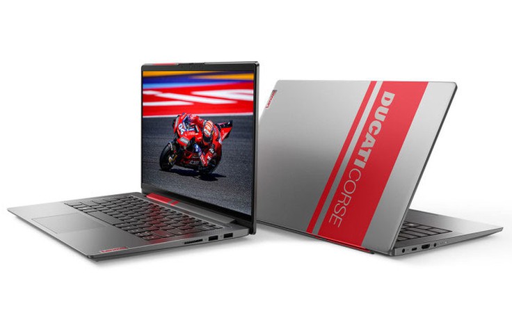 Lenovo mang kiểu dáng 'siêu môtô' Ducati vào laptop mỏng nhẹ