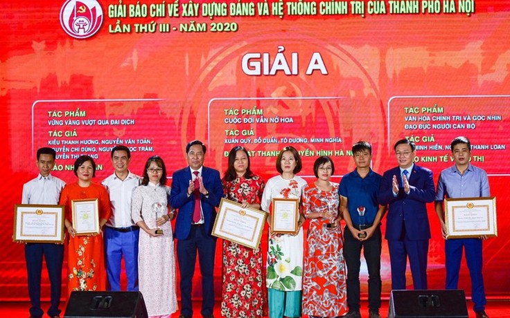 Hà Nội trao giải báo chí về xây dựng Đảng