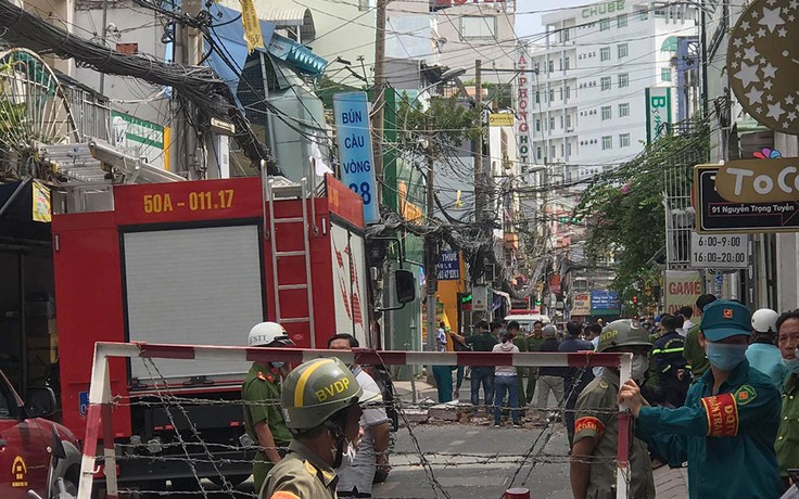 TP.HCM: Tiếng nổ tại quán bún ở quận Phú Nhuận, nghi do bình gas
