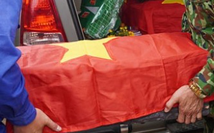 An táng 27 hài cốt liệt sĩ hy sinh tại Lào