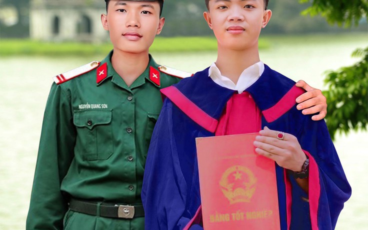 Xúc động nam sinh nhờ ghép ảnh trước ngày 27.7 với anh trai đã hy sinh Xúc động nam sinh nhờ ghép ảnh trước ngày 27.7 với anh trai đã hy sinh