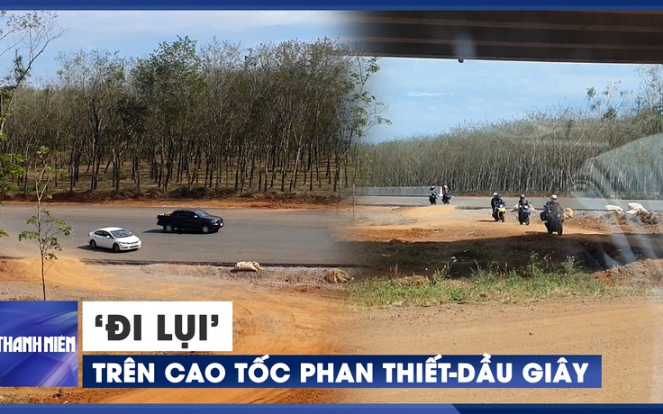 Ô tô, xe máy ‘đi lụi’ trên cao tốc Phan Thiết-Dầu Giây mùng 8 tết