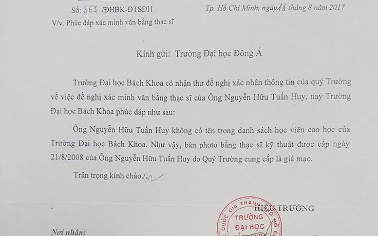 Khởi tố tiến sĩ 'dỏm' Nguyễn Hữu Tuấn Huy