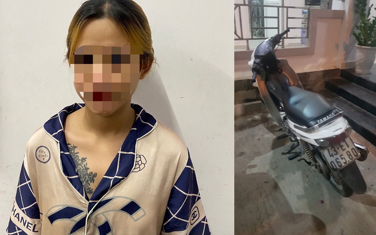 Đà Nẵng: Bắt giữ thiếu nữ có hình xăm hoa hồng ở ngực trộm xe máy