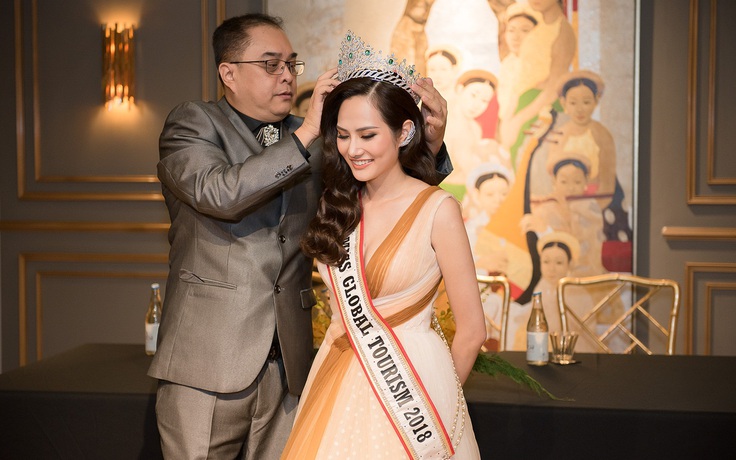 BTC Miss Global Tourism sang Việt Nam khắc phục vụ quên vương miện cho Diệu Linh