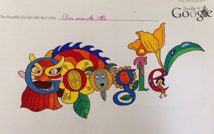 Doodle 4 Google đầu tiên của Việt Nam ra mắt vào ngày 1.6
