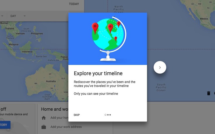 Google Maps cung cấp tính năng 'ngày này năm ngoái bạn ở đâu'