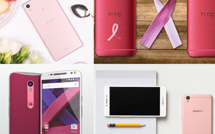 5 smartphone Android phiên bản hồng cho phái đẹp